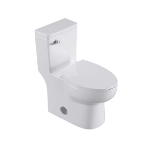 One-Piece Toilet 1.28GPF Siphon Jet Flushing with Toilet Seat